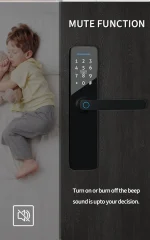 Tuya WIFI Electronic Lock Smart Door Lock Keyless Unlock with Password Biometric Fingerprint Lock Tuya APP Remote Unlock - Image 5