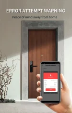Tuya WIFI Electronic Lock Smart Door Lock Keyless Unlock with Password Biometric Fingerprint Lock Tuya APP Remote Unlock - Image 3