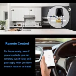 Tuya Smart WiFi Gas Valve Manually Open Valve Manipulator Control Home Automatically Shut-Off Gas Controller Work with Alexa - Image 2