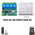 Tuya Smart Wifi Motor Switch Module 5V 12V 32V 220V RF 433 Radio Remote Control 4 Channels Inching Relay for Alexa Google Home - Image 2