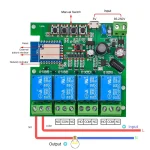Tuya Smart Wifi Motor Switch Module 5V 12V 32V 220V RF 433 Radio Remote Control 4 Channels Inching Relay for Alexa Google Home - Image 3