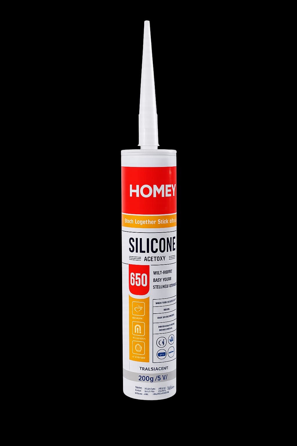 WhatsApp Image 2026-06-04 at 11.18.50 HOMEY Multi-Purpose Waterproof Silicone Sealant(Translucent) – 280g - Image 1